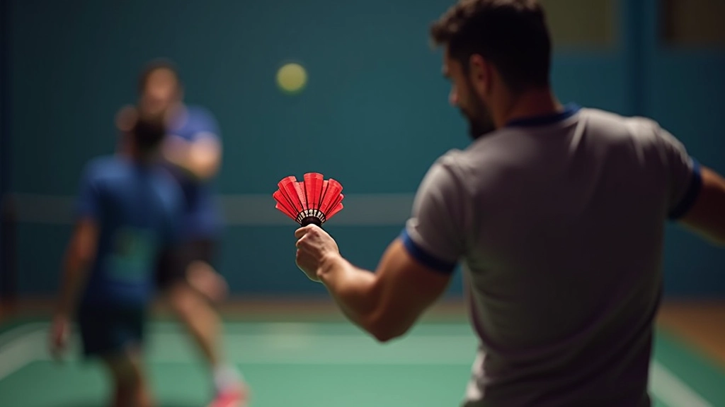 لاعب يقوم بضربة قاتلة حاسمة عند الشبكة